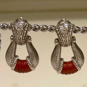 Judith Ripka Jasper Earrings NEW